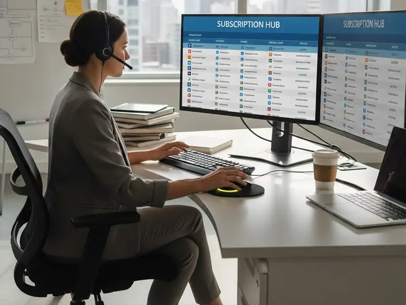 Software license management dashboard