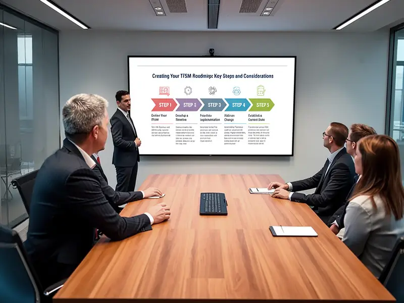 vCIO strategic planning meeting in boardroom